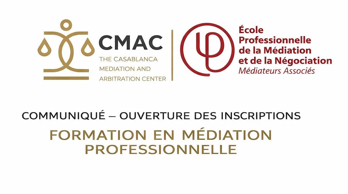 COMMUNIQUÉ – OUVERTURE DES INSCRIPTIONS FORMATION EN MEDIATION PROFESSIONNELLE 
